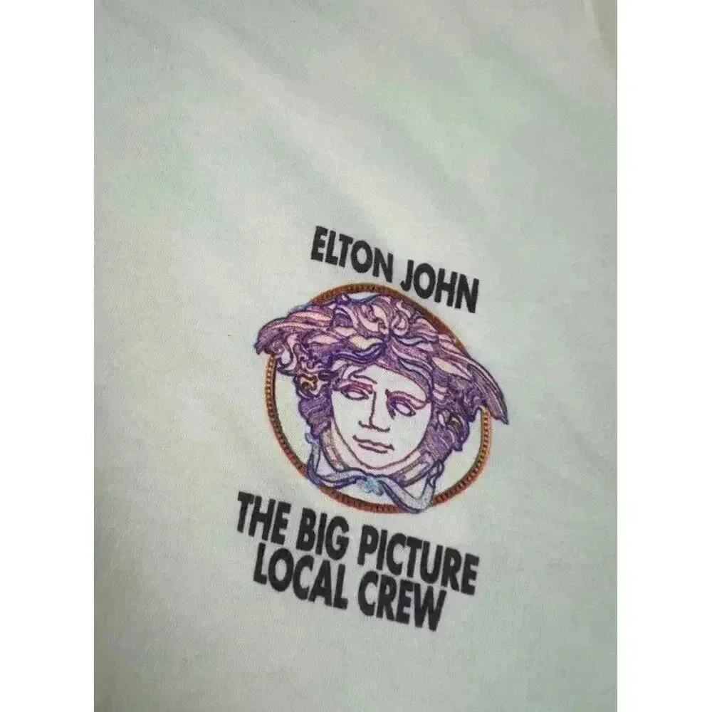 1997-1998 Elton John The Big Picture Tour Local Crew T-Shirt Vintage Rare